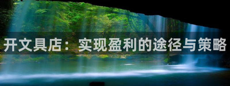卧龙凤雏娱乐演员：开文具店：实现盈利的途