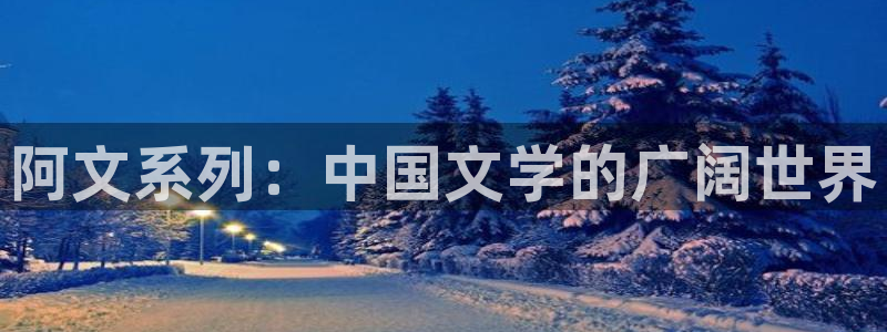 卧龙娱乐总代：阿文系列：中国文学的广阔世