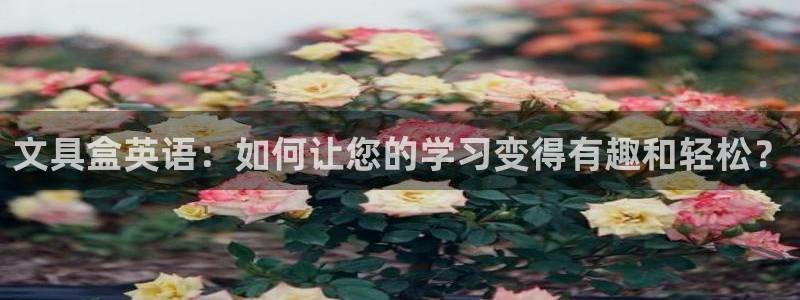卧龙娱乐平台登录：文具盒英语：如何让您的